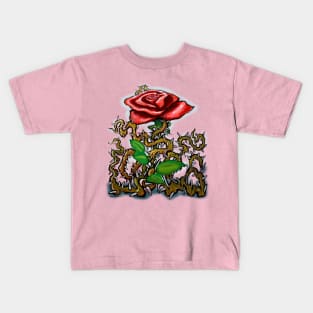 Rose and Thorns Kids T-Shirt